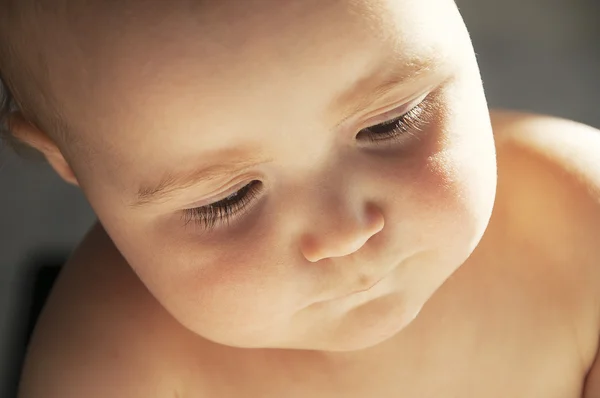 Babygesicht aus nächster Nähe — Stockfoto