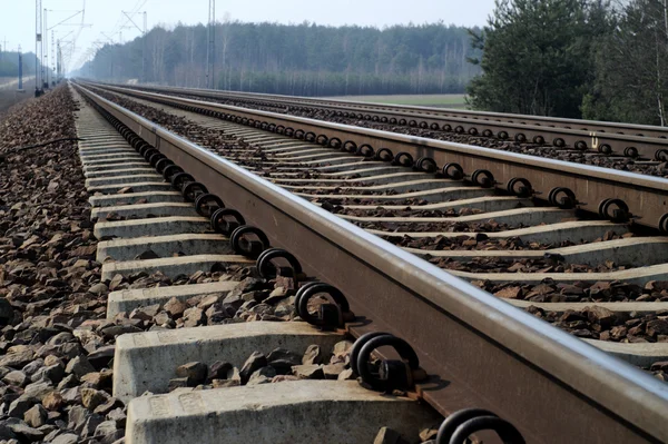 Tren yolu izler — Stok fotoğraf