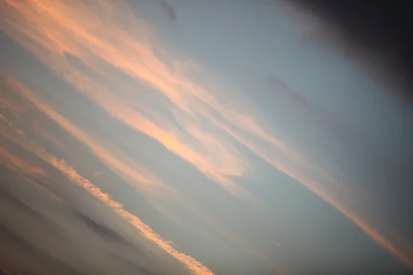 Dramatic sunset Sunrise Sky with clouds — Stock Photo, Image