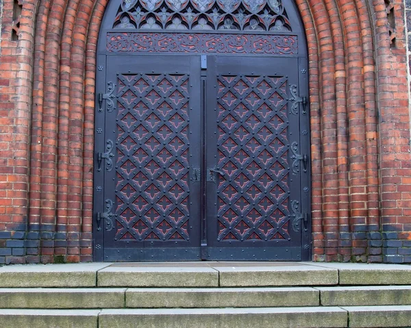 Une vieille poignée de porte en métal — Photo