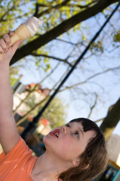 Girl with ice cream — Stock Image Girl with ice cream Stock Picture