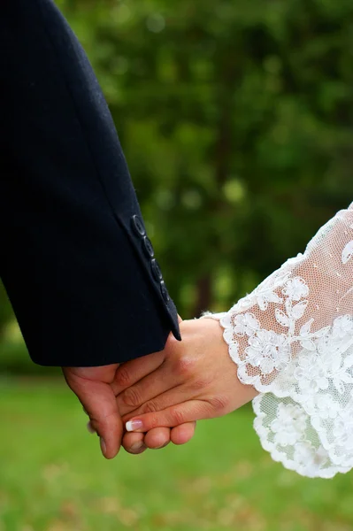 Couple's hands — Stock Photo, Image