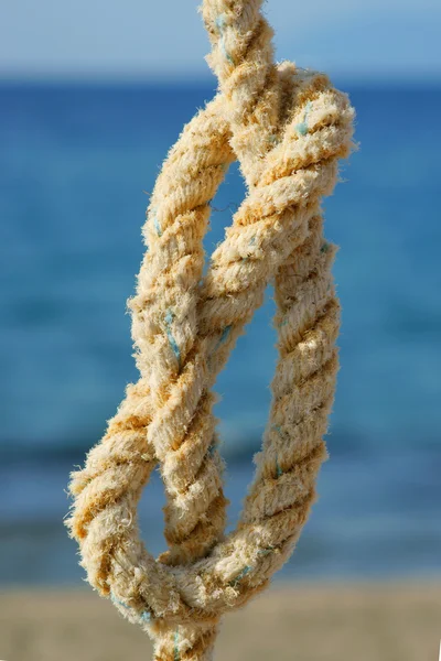 绳索与结海背景 — 图库照片