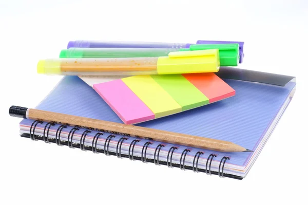 Back to school, close-up, school supplies — Stock Photo, Image