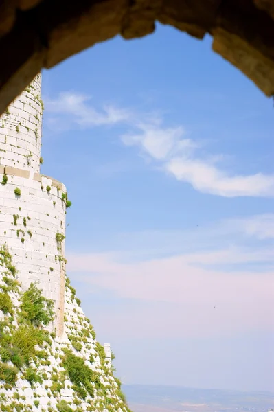 Krak des Chevaliers, crusaders fortress, Syria — Stock Photo, Image