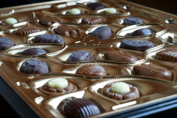 Doos chocolade — Stockfoto