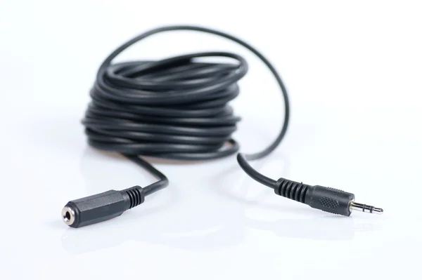 Audio kabel, mini jack — Stock fotografie