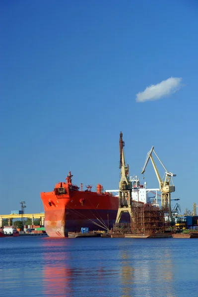 Shiprepair Yard of Gdansk — Stock Photo, Image