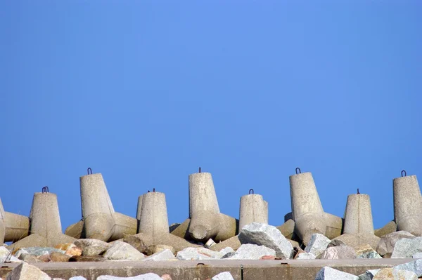 Breakwater. Гавань стіну, захисту — стокове фото