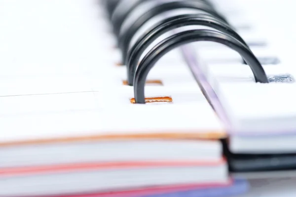 Notebook, spiral notepad macro — Stock Photo, Image