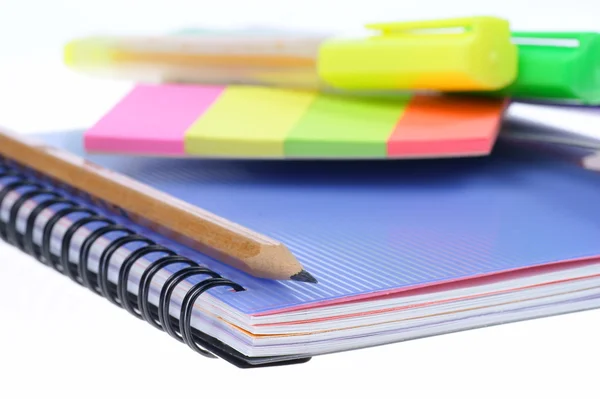 Back to school, close-up, school supplies — Stock Photo, Image