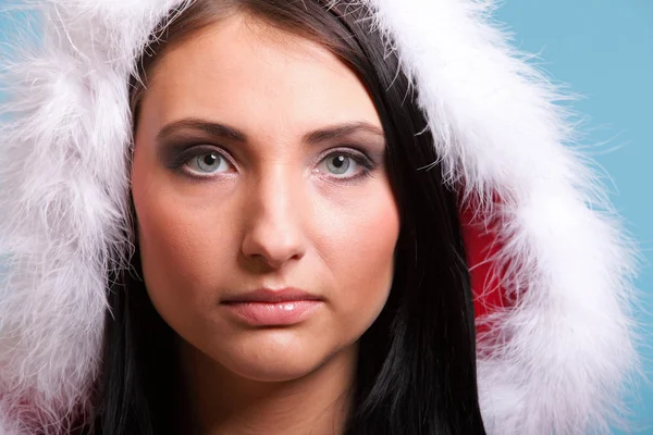 Beautiful sexy girl wearing santa claus clothes — Stock Photo, Image