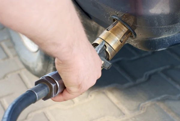 Fill up of lpg — Stock Photo, Image