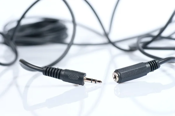 Audio cable, mini jack — Stock Photo, Image