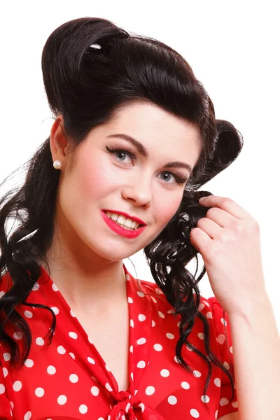 Pin-up girl amerikansk stil retro kvinna — Stockfoto