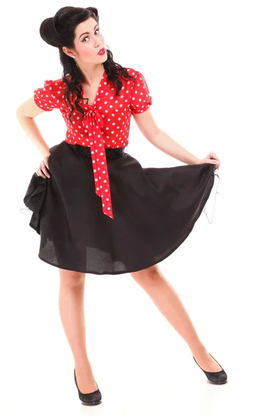 Pin-up girl Amerikaanse stijl retro vrouw — Stockfoto