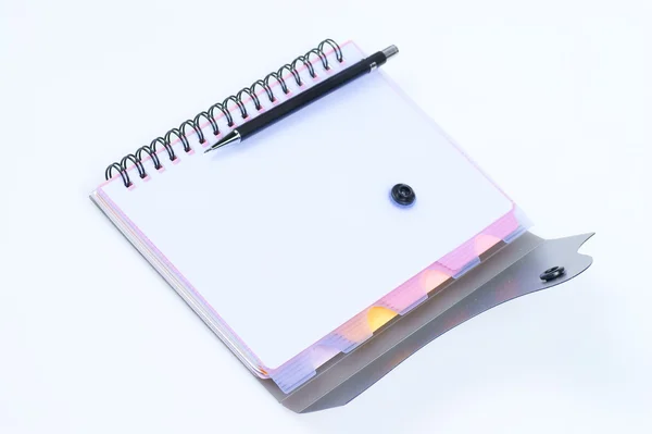 Notebooks and pensils - school supplies — Stock Photo, Image