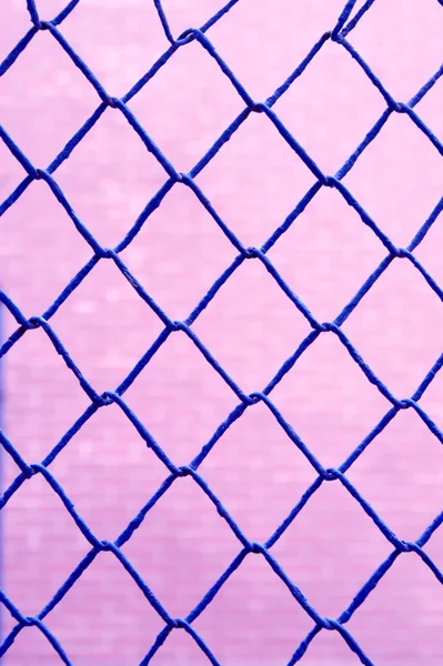 Blue fence — Stock Photo, Image