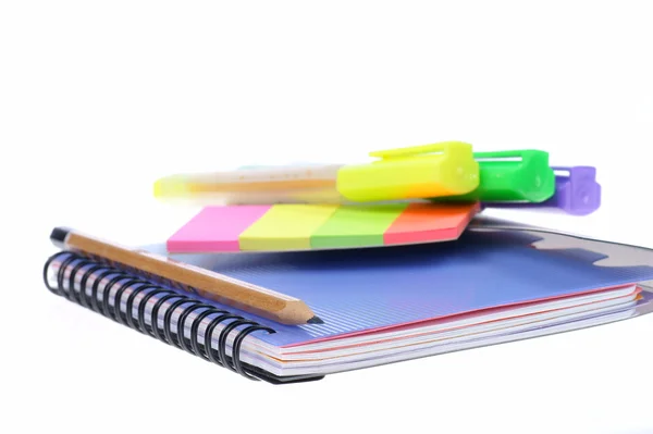 Back to school, close-up, school supplies — Stock Photo, Image