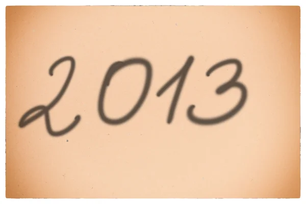 2013 Nieuwjaar oranje achtergrond — Stockfoto