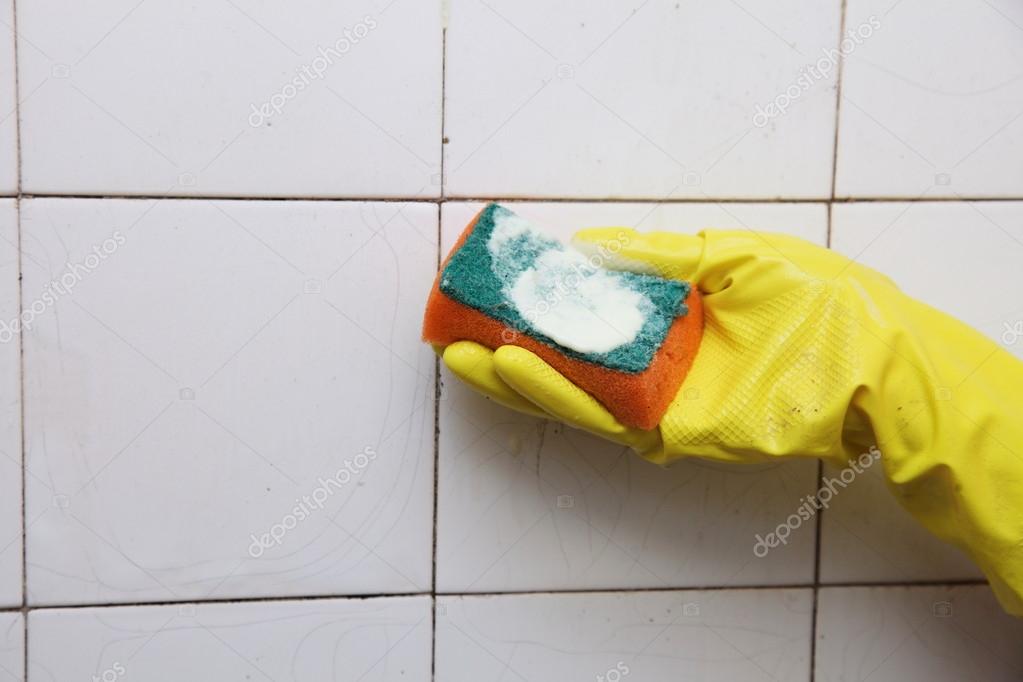 Cleaning Of Dirty Old Tiles In A Bathroom Stock Photo Voyagerix 19455999 - Cleaning Old Bathroom Tiles Cleaning Of Dirty Old Tiles In A Bathroom Stock Photo Voyagerix 19455999 - Cleaning Old Bathroom Tiles