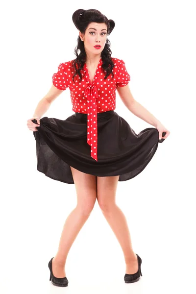 Pin-up ragazza stile americano donna retrò — Foto Stock