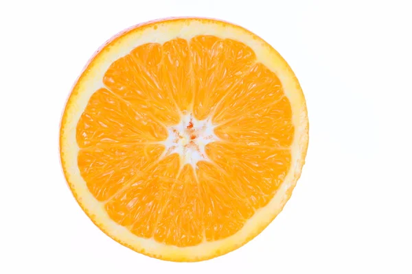 Orange fruit slice, isolated on white background — Stock Photo, Image