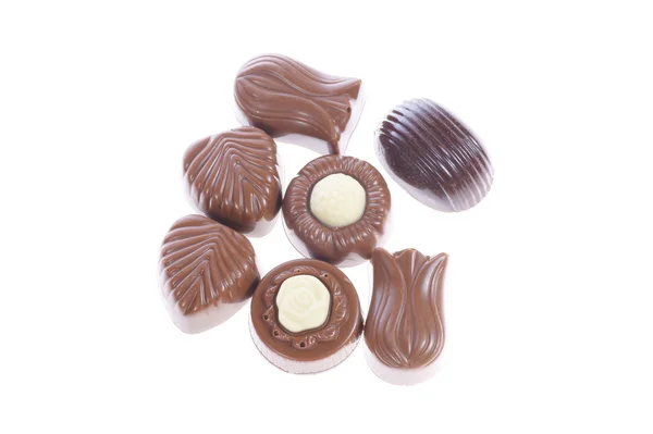 Čokoládové pralinky — Stock fotografie