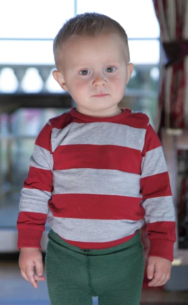 Portrait of little baby boy indoor — Stock Photo, Image