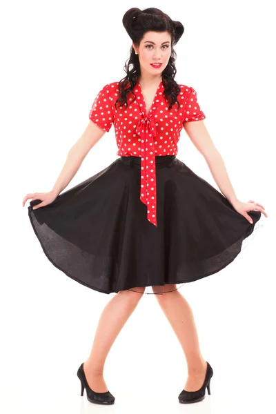 Pin-up ragazza stile americano donna retrò — Foto Stock