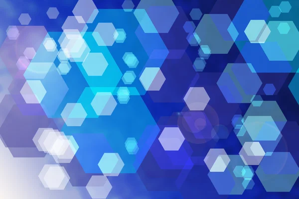Abstrakt blå bakgrund med hexagoner — Stockfoto