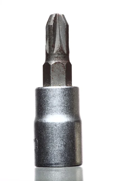 Ferramenta chave de fenda isolado no fundo branco — Fotografia de Stock