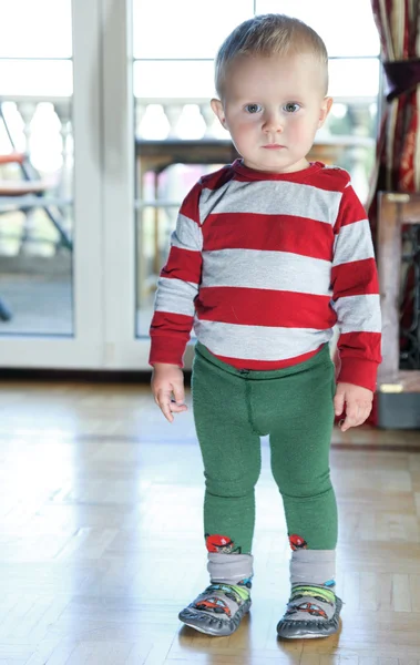 Portrait of little baby boy indoor — Stock Photo, Image