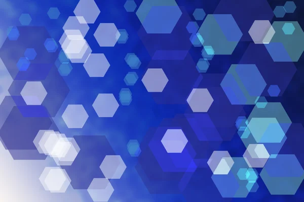 Abstract blue background with hexagons — Stock Photo, Image