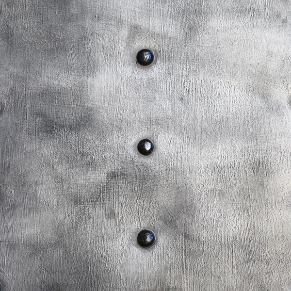 Black metal plate or armour texture with rivets — Stock Photo, Image