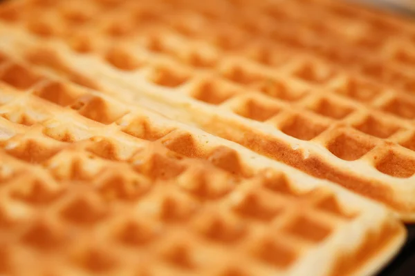 Sweet belgian waffles as background — Stock Photo, Image
