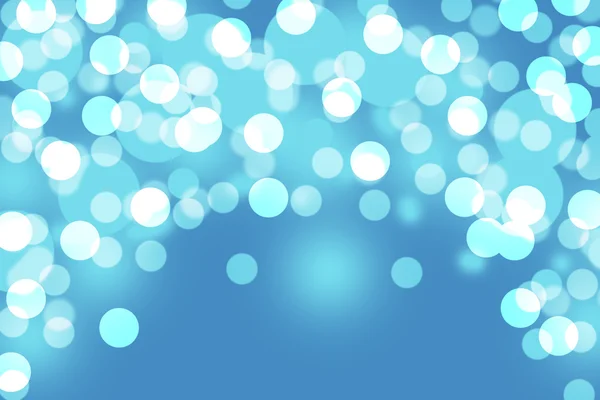 Blå bokeh abstrakt ljus bakgrund — Stockfoto