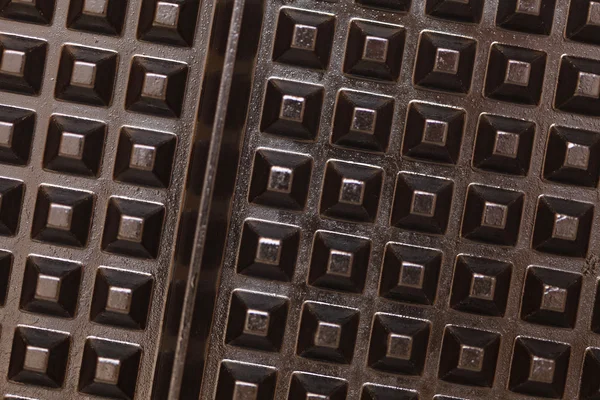 Waffle iron texture background — Stock Photo, Image