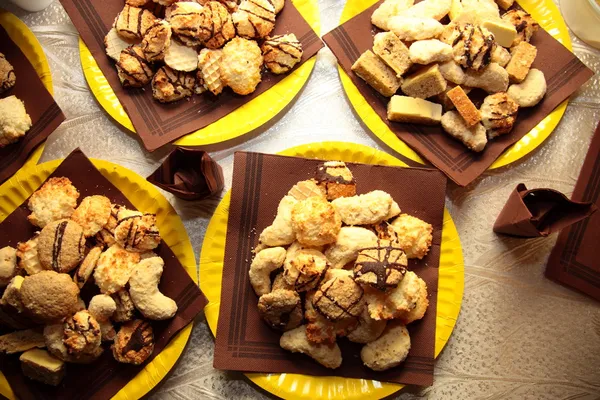 Variety of biscuit assorted cookies — Stock Photo, Image