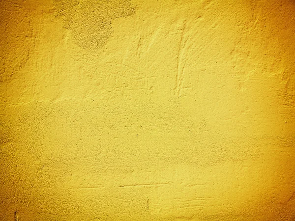Yellow paint wall background or texture — Stock Photo, Image