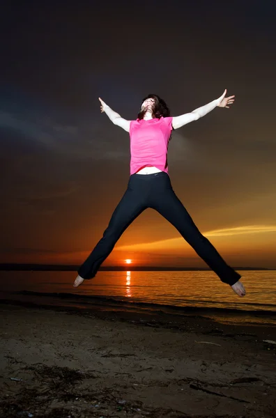 Bewegung am Strand — Stockfoto