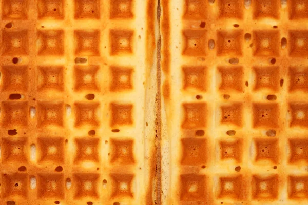 Arka plan olarak tatlı Belçika waffle — Stok fotoğraf