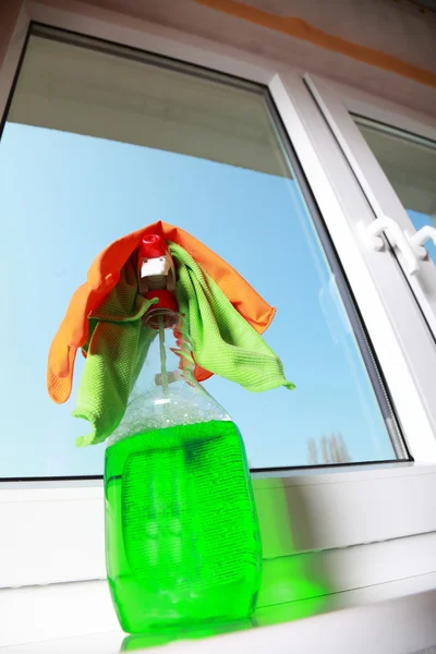 Nástroje pro čištění oken — Stock fotografie