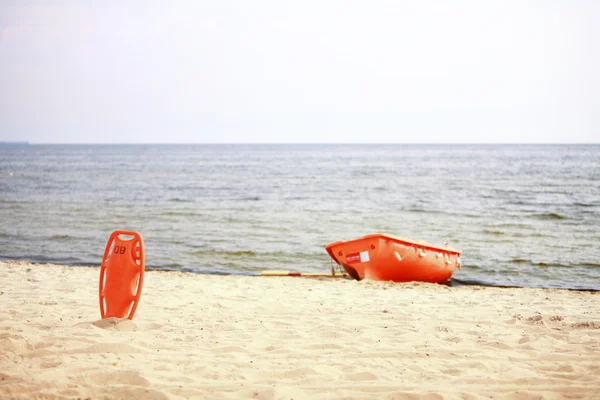 Plavčík beach evakuační zařízení — Stock fotografie