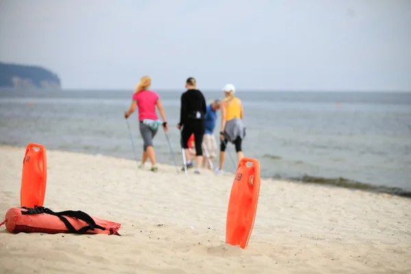 Badmeester strand Redgereedschappen — Stockfoto