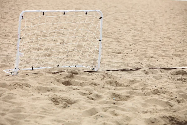 Fotboll gate beach fotboll — Stockfoto