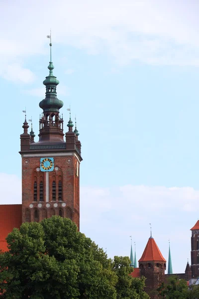 Kostel sv. Kateřiny v Gdaňsku, Polsko — Stock fotografie