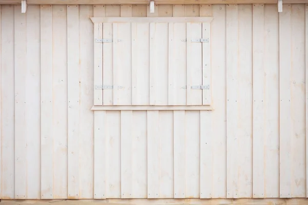 White wooden building wall on beach — Stock Photo, Image