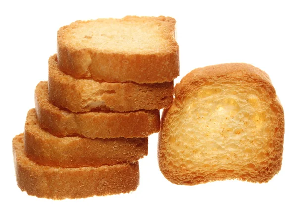 Rusks bread loaf toast biscuits, diet food — Stock Photo, Image