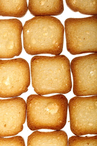 Tostas pão torradas biscoitos, dieta comida fundo — Fotografia de Stock